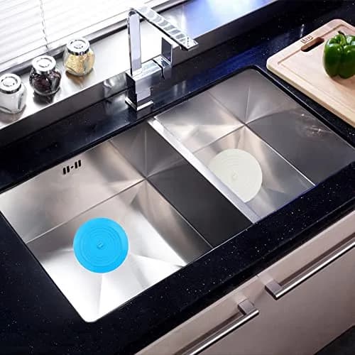 V-TOP Bath Tub Drain Stopper 2 Pack, 6 inch Silicone Drain Cover Tub Plug | Universal Fit for Kitchen & Bathroom thumbnail 2