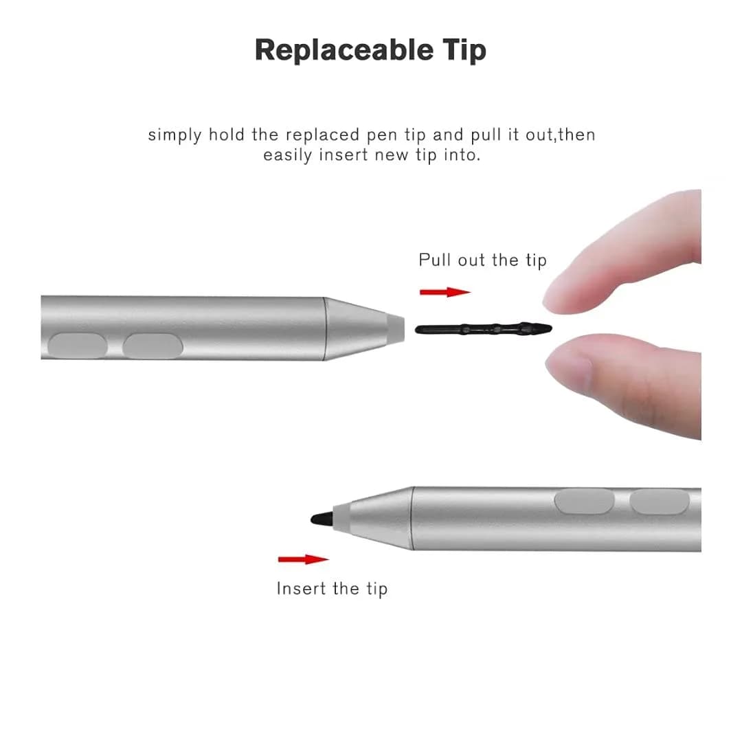tesha Surface Pen with Eraser & Right-Click, 1024 Pressure, 4.9-inch (12.4 cm) Length | Compatible with Microsoft MPP Devices - view 5