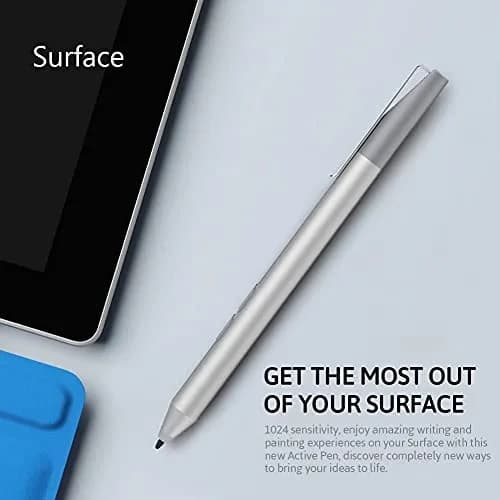 tesha Surface Pen with Eraser & Right-Click, 1024 Pressure, 4.9-inch (12.4 cm) Length | Compatible with Microsoft MPP Devices thumbnail 7