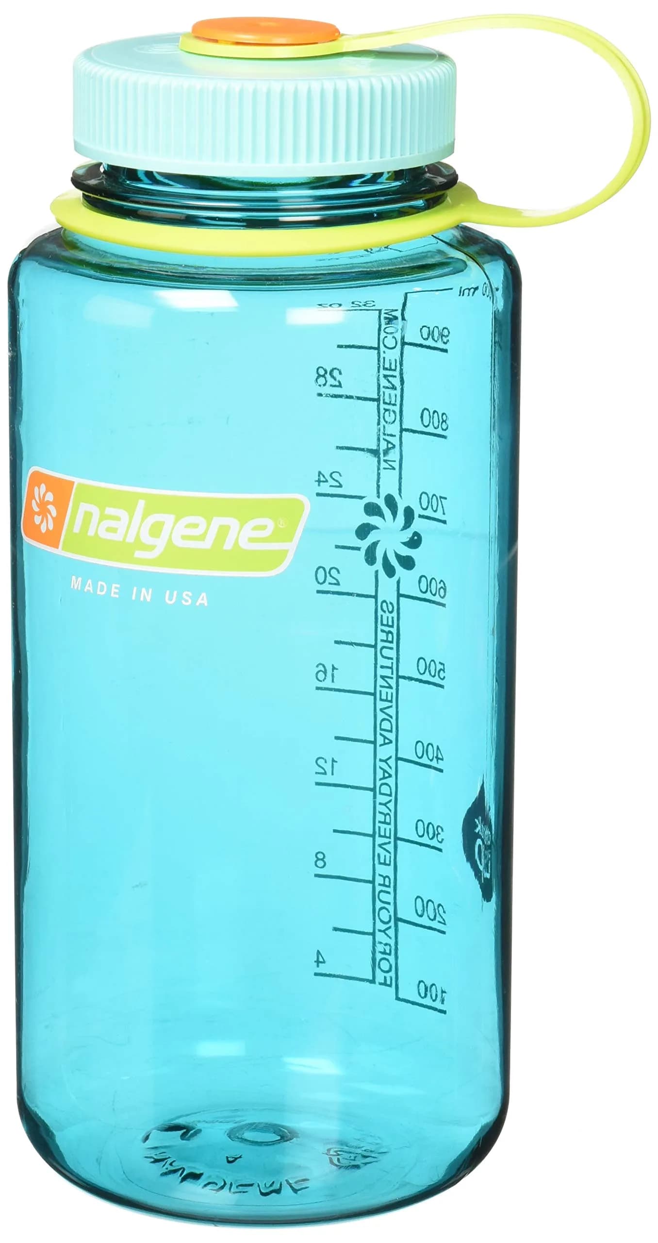 Nalgene Wide Mouth Water Bottle, Cerulean, 1 L (32 oz) | Durable & Leak-Proof for Everyday Adventures - main product image