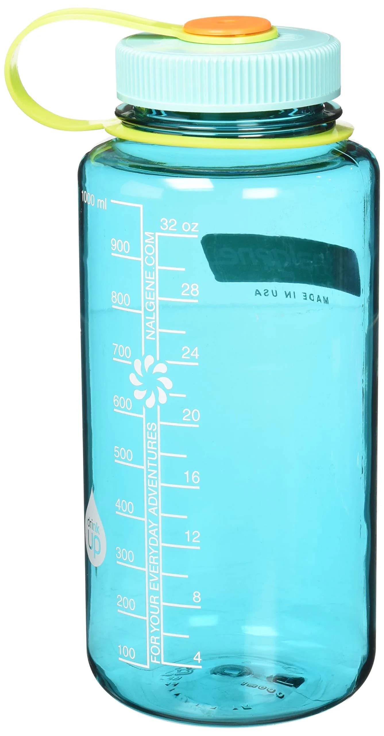 Nalgene Wide Mouth Water Bottle, Cerulean, 1 L (32 oz) | Durable & Leak-Proof for Everyday Adventures - view 3