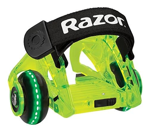 Razor Jetts DLX Heel Wheels - Neon Green | Light-Up LED & Sparks for Kids & Adults thumbnail 5