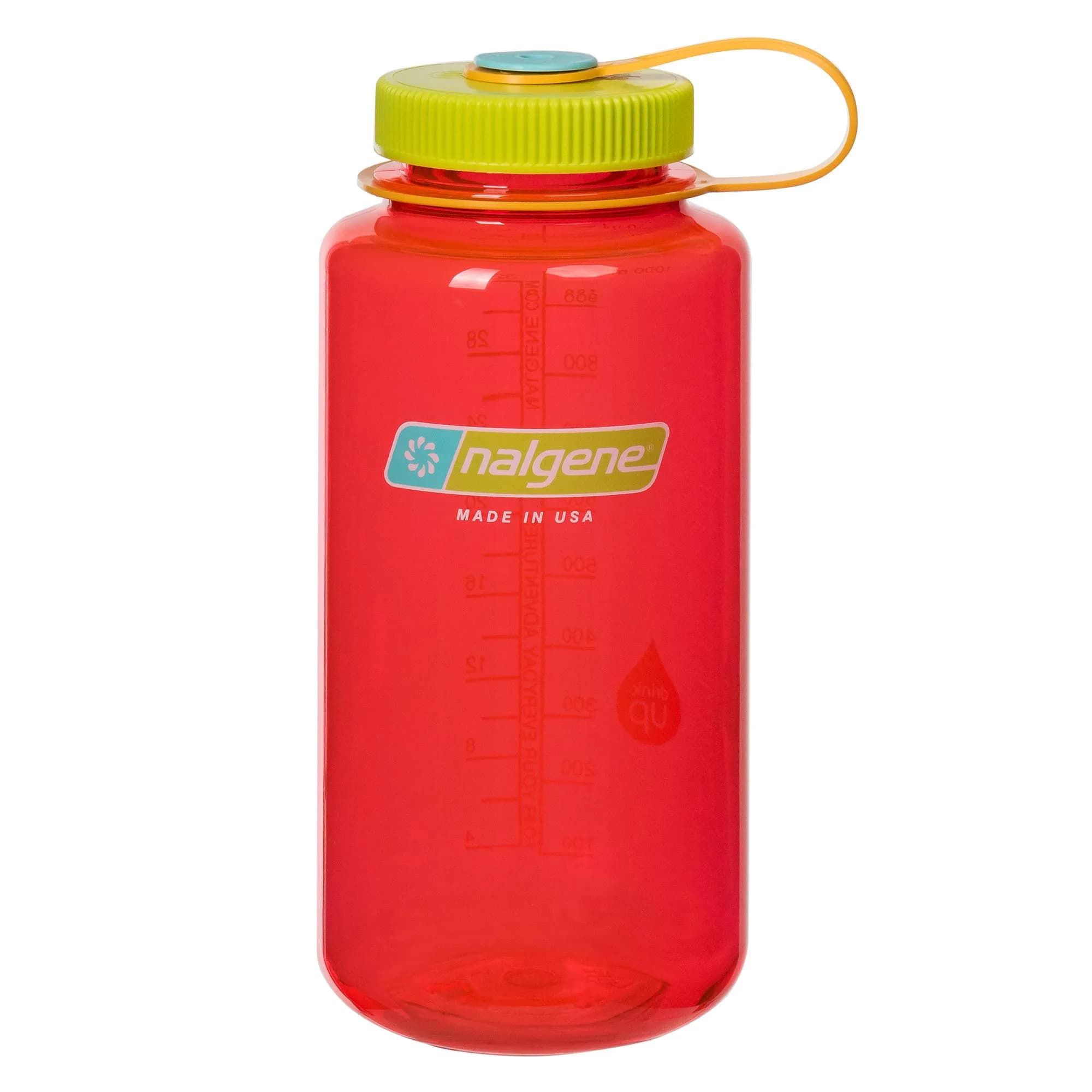 Nalgene Pomegranate Wide Mouth Water Bottle, 1 L (32 oz) - Leak-Proof Tritan - main product image
