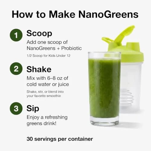 Biopharma Scientific NanoGreens + Probiotic Greens Powder (Strawberry) | Plant-Based Superfood with 5 Billion CFU & 30 Servings thumbnail 7