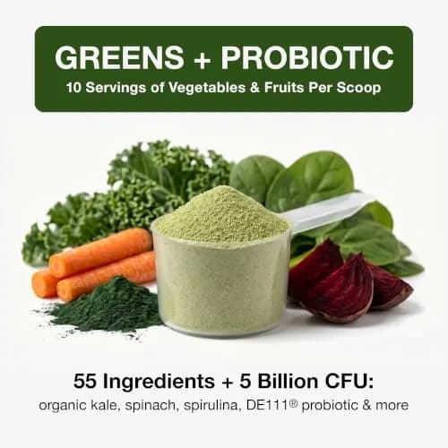 Biopharma Scientific NanoGreens + Probiotic Greens Powder (Strawberry) | Plant-Based Superfood with 5 Billion CFU & 30 Servings thumbnail 2