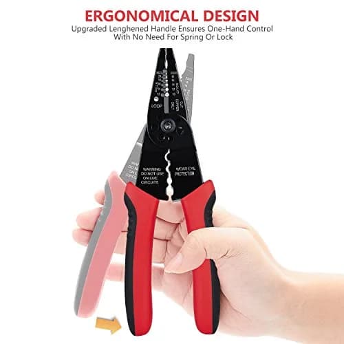 WGGE WG-015 Professional Wire Stripper, Wire Cutter & Crimper 8-inch | Accurate, Durable & Ergonomic thumbnail 3
