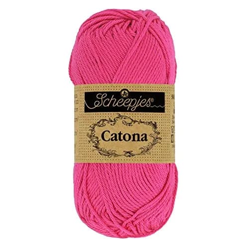Scheepjes Icy Pink Cotton Yarn 50g | 100% Mercerized Cotton, Fine Gauge, Machine Washable thumbnail 2
