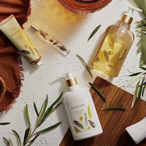 Thymes Olive Leaf Body Lotion 270ml (9.25 fl oz) | Hydrating Moisturizer with Shea Butter & Vitamin E thumbnail 6