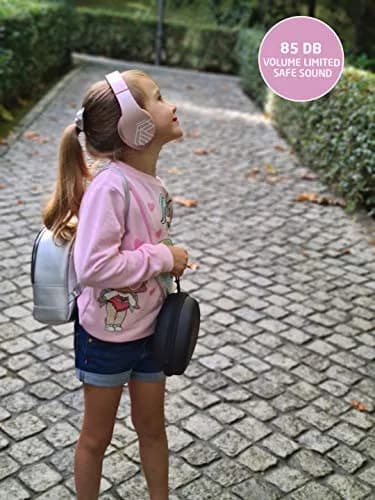 PowerLocus Kids Over-Ear Bluetooth Headphones | Safe 85DB Volume, 15H Play, Foldable, Micro SD Mode thumbnail 5