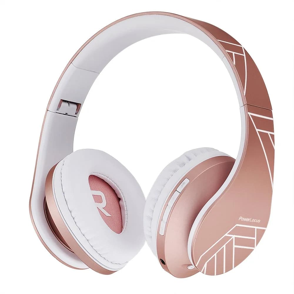PowerLocus Kids Over-Ear Bluetooth Headphones | Safe 85DB Volume, 15H Play, Foldable, Micro SD Mode