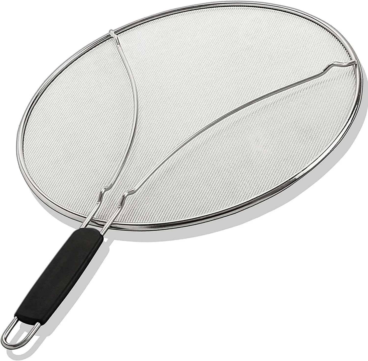 BergKoch 9.5 Inch Stainless Steel Splatter Screen - Heavy Duty Grease Guard for Frying Pans - main product image