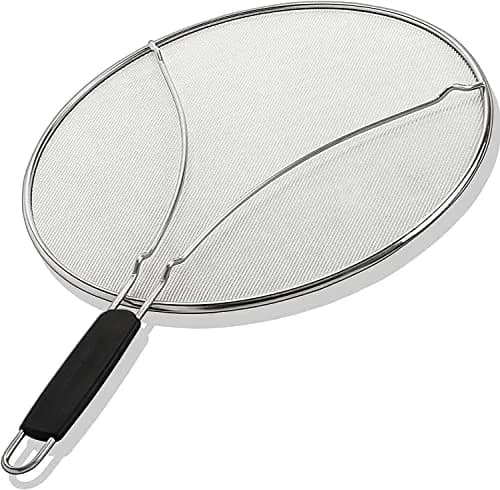 BergKoch 9.5 Inch Stainless Steel Splatter Screen | Heavy Duty Grease Guard for Frying Pans thumbnail 1