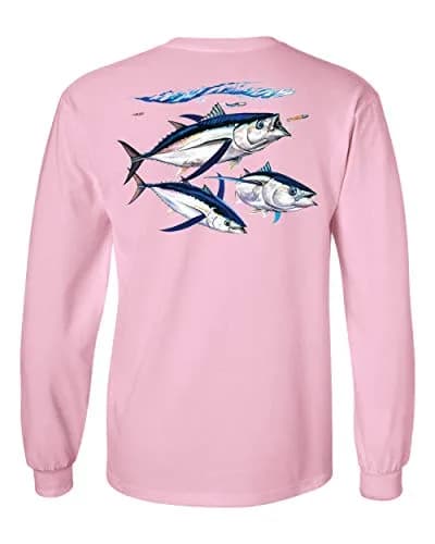 Lucky Ride Pink Shirt Regular Fit Long Sleeve T-Shirt, M | Cotton, Crew Neck, Unisex thumbnail 2