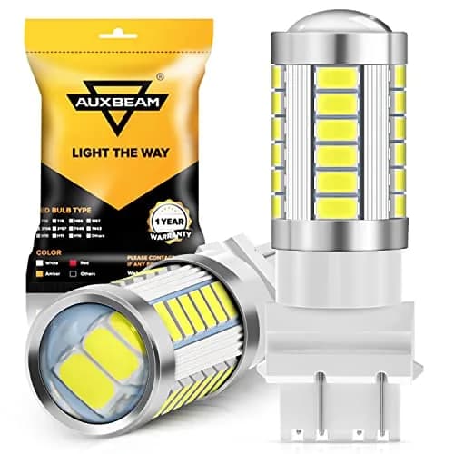 Auxbeam 3157 LED Bulbs White 4000 Lumens (Pack of 2) | Brighter Backup & Reverse Lights thumbnail 1