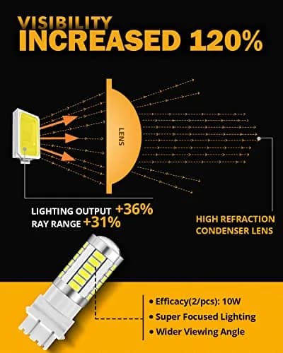 Auxbeam 3157 LED Bulbs White 4000 Lumens (Pack of 2) | Brighter Backup & Reverse Lights thumbnail 7