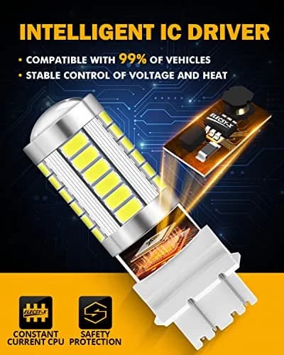 Auxbeam 3157 LED Bulbs White 4000 Lumens (Pack of 2) | Brighter Backup & Reverse Lights thumbnail 8