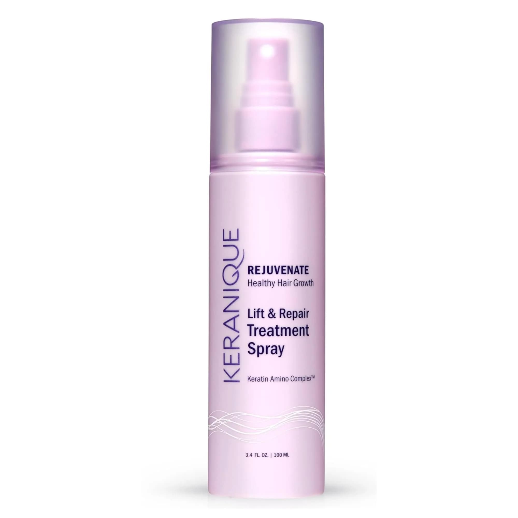 Keranique Lift & Repair Treatment Spray with Keratin Amino Complex™ 2X3.4 Fl Oz | Instant Volume & Split End Repair — 3.4 Fl Oz
