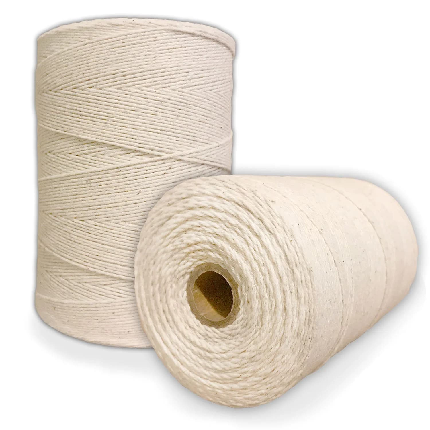 Paper Farm Durable Loom Warp Thread (Natural/Off White) | 8/4 Warp Yarn for Weaving