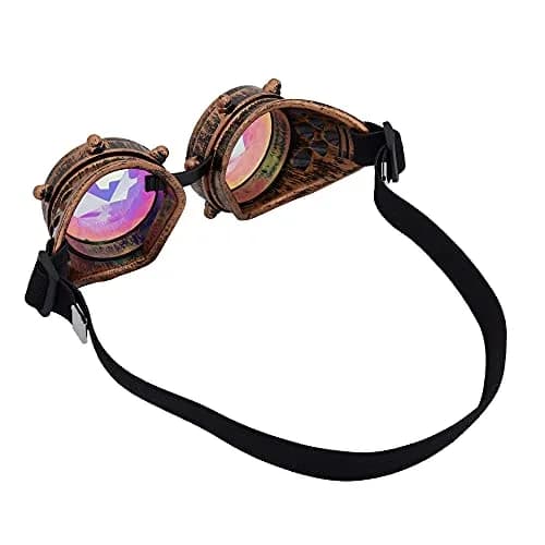 Lelinta Kaleidoscope Spiked Goggles with Adjustable Straps | Impact-Resistant Costume Eyewear for Women thumbnail 6