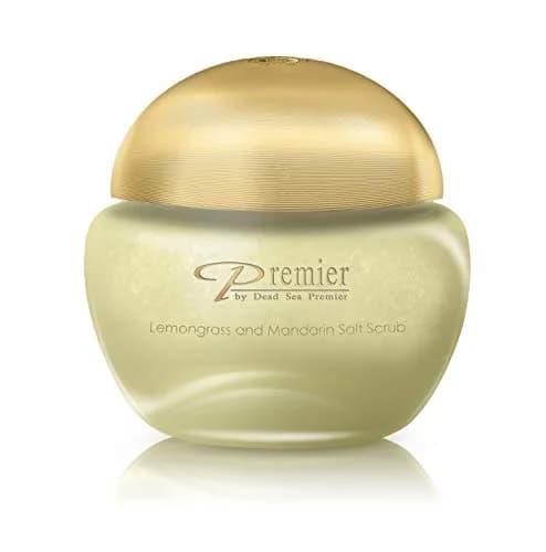 Premier Body Scrub - Lemongrass & Mandarine 10.5 Oz | Dead Sea Mineral Exfoliant for All Skin Types thumbnail 1