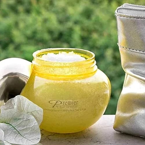 Premier Body Scrub - Lemongrass & Mandarine 10.5 Oz | Dead Sea Mineral Exfoliant for All Skin Types thumbnail 2