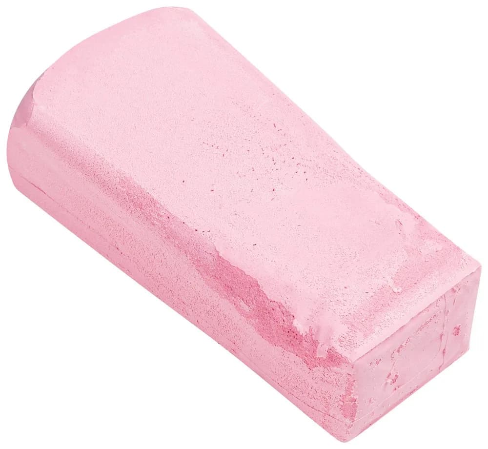 PFERD Large Polishing Paste Bar 5-1/2" x 2 x 2-3/4 Pink | High-Gloss Metal Finish — 2-3/4" x 2" x 5-1/2"