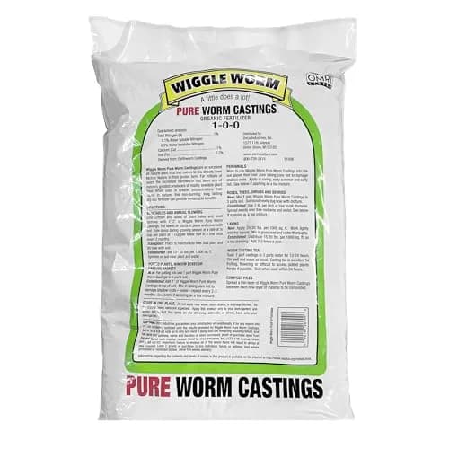 Wiggle Worm Organic Fertilizer 15lb | OMRI Listed, Soil & Plant Boost, Odorless, Non-Toxic thumbnail 2
