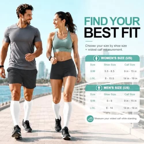 Laite Hebe Medical Compression Socks 3 Pack | Graduated 15-20 mmHg Support for Men & Women in India thumbnail 5