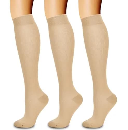 Laite Hebe compression socks women&men, Nude, S/M | Graduated 15-20 mmHg support for legs thumbnail 1