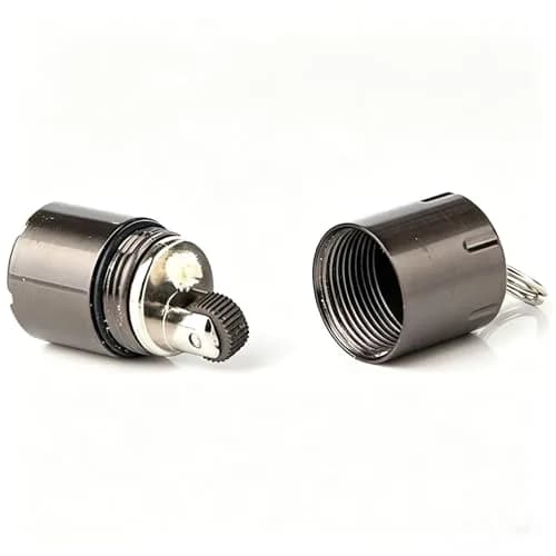 UOOPHEE Kerosene Lighter | Small Waterproof Metal Capsule, 2.5cm Height, Black thumbnail 2