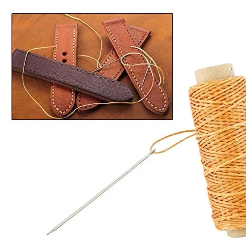 JANYUN 150D Waxed Leather Sewing Thread Cord 1mm Diameter, 264 Yards Total | 8 Colors for Leather Craft DIY thumbnail 3