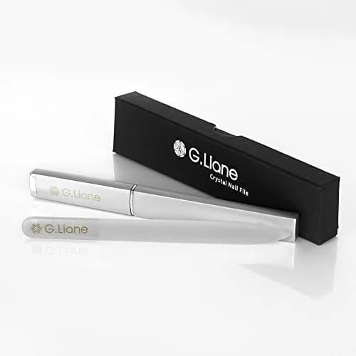 G.Liane Crystal Nail File Set–Professional Nail File Manicure Pedicure Kit for Natural Nails Acrylic Nails Gels Nails Manicure Tools for Home and Salon (140x12x3mm | Extra Fine 200 grit) thumbnail 4