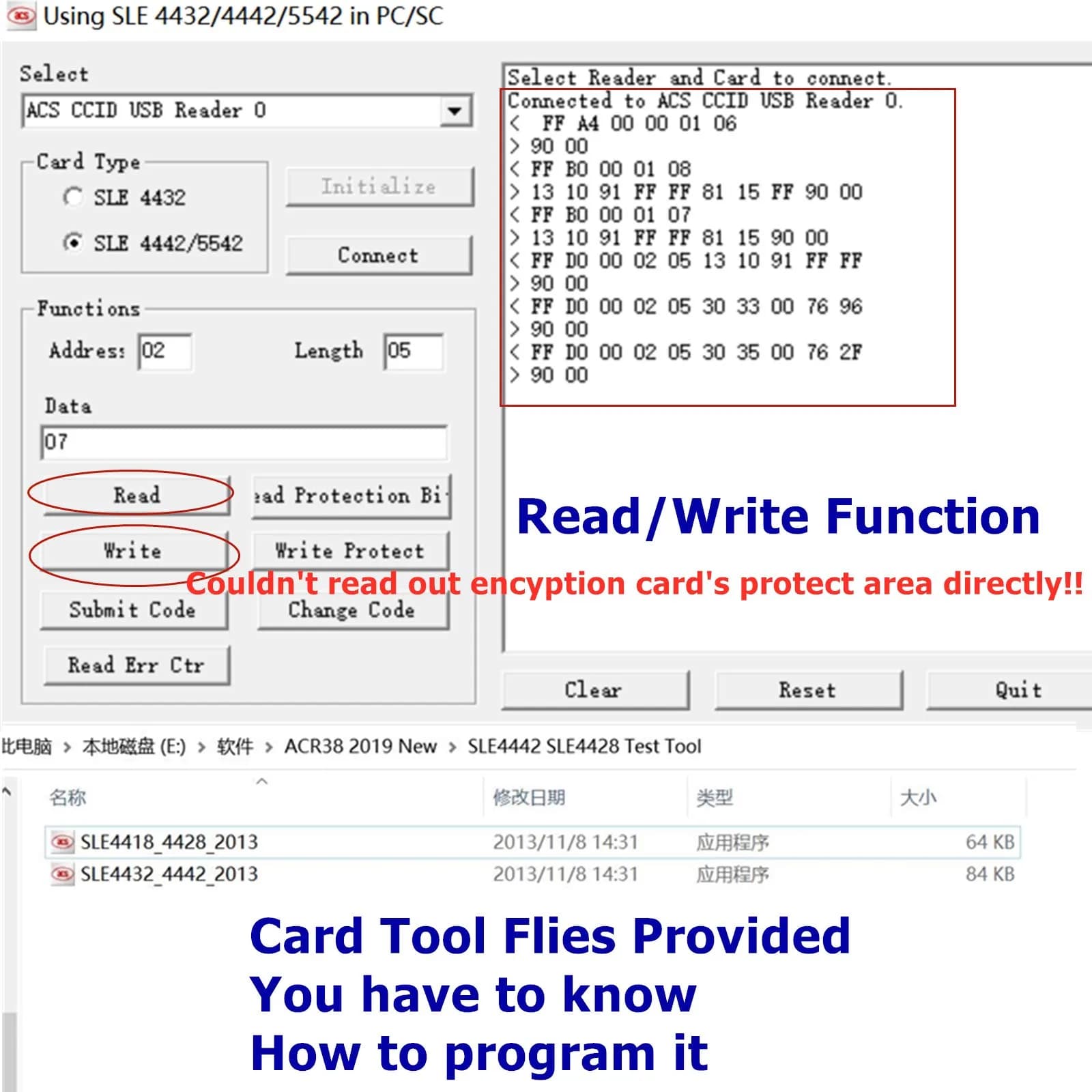 XCRFID ACR38_I1 USB Smart Card Reader Writer with 2x SLE4442 Chip Cards & SDK Kit | Professional Engineer Tool - view 5