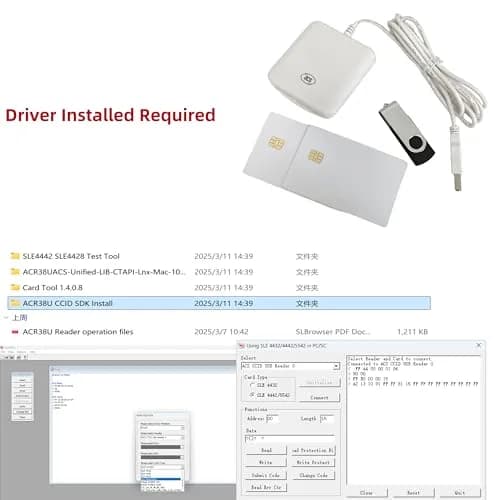 XCRFID ACR38_I1 USB Smart Card Reader Writer with 2x SLE4442 Chip Cards & SDK Kit | Professional Engineer Tool thumbnail 2
