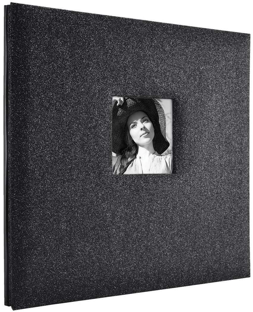 MCS Expandable Glitterscrapbook Album, 12x12, Black Diamond | Acid-Free, Expandable, Stylish