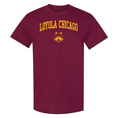 Underground Printing Loyola Chicago Arch Logo Tee - MD - Maroon | Unisex College T-Shirt thumbnail 1