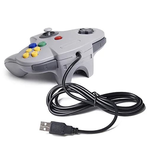 SAFFUN Classic N64 Controller Wired USB Gamepad 203.2 cm (6.6 ft) | Plug and Play for PC and Raspberry Pi thumbnail 2
