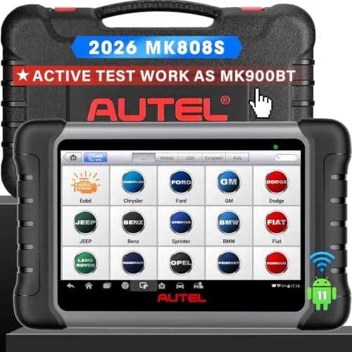 Autel MaxiCOM MK808S OBD2 Scanner | All Systems Diagnose, 28+ Services, 3000+ Active Tests, FCA & SGW Access thumbnail 1