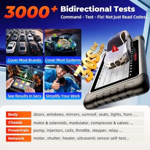 Autel MaxiCOM MK808S OBD2 Scanner | All Systems Diagnose, 28+ Services, 3000+ Active Tests, FCA & SGW Access thumbnail 4