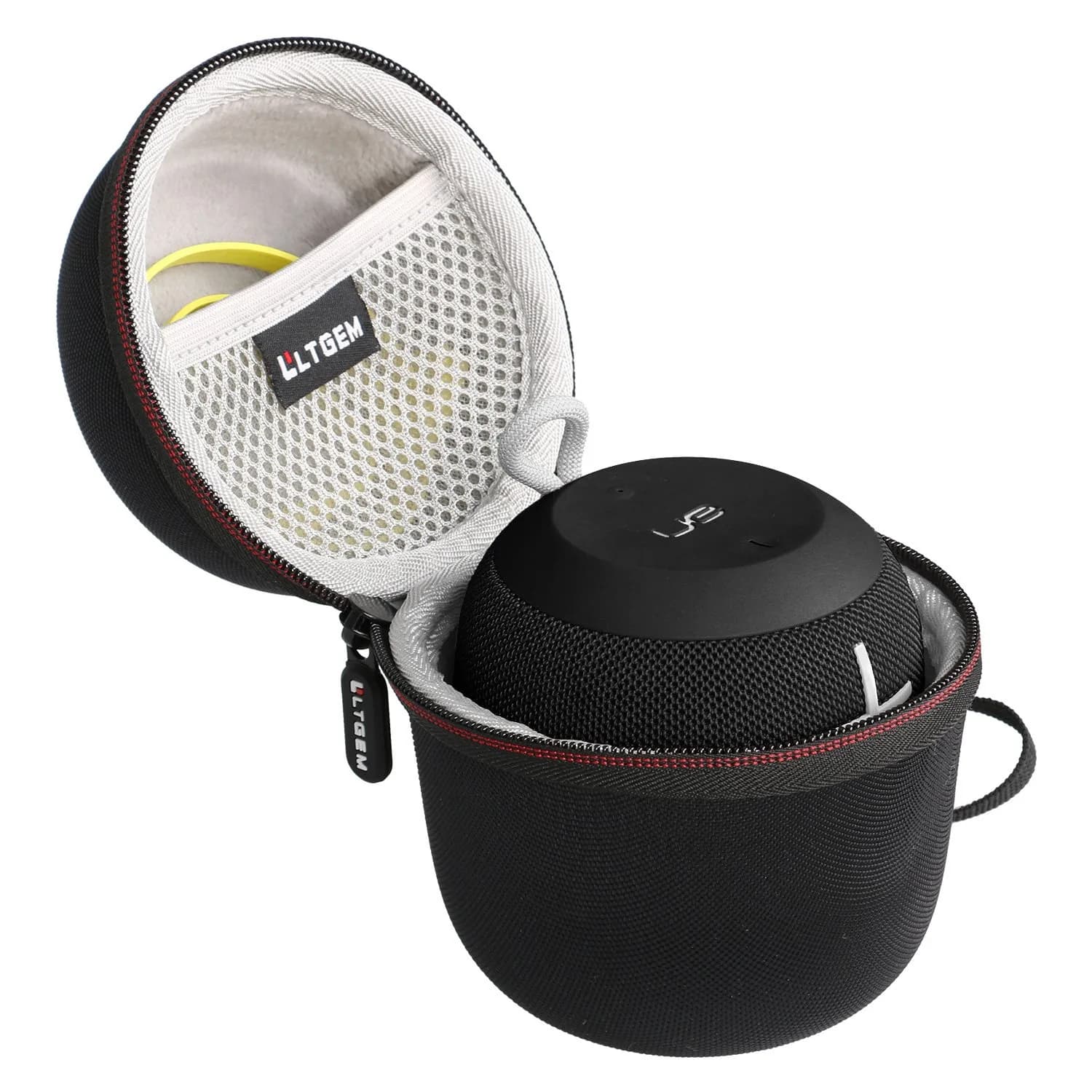 L LTGEM Case for Ultimate Ears WONDERBOOM 4 Waterproof Speaker, Black/Gray | Shock-Resistant & Waterproof