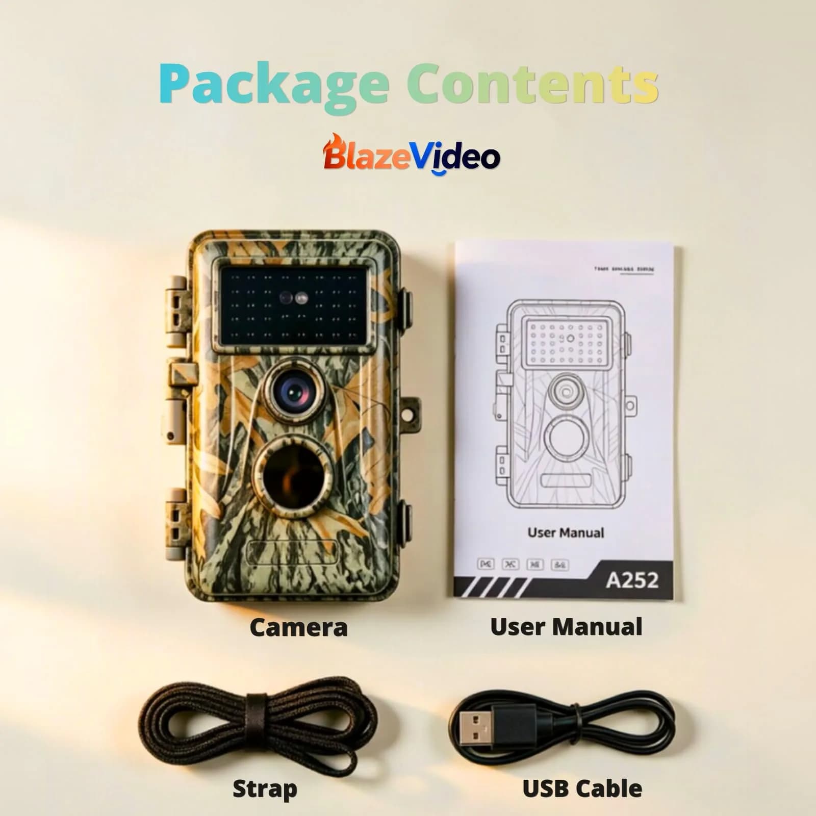 BLAZEVIDEO 2-Pack Trail Camera 64MP 1296P Video, 940nm No-Glow Night Vision, 70° Focused PIR Detection, 0.3s Trigger, IP66 Waterproof - view 9