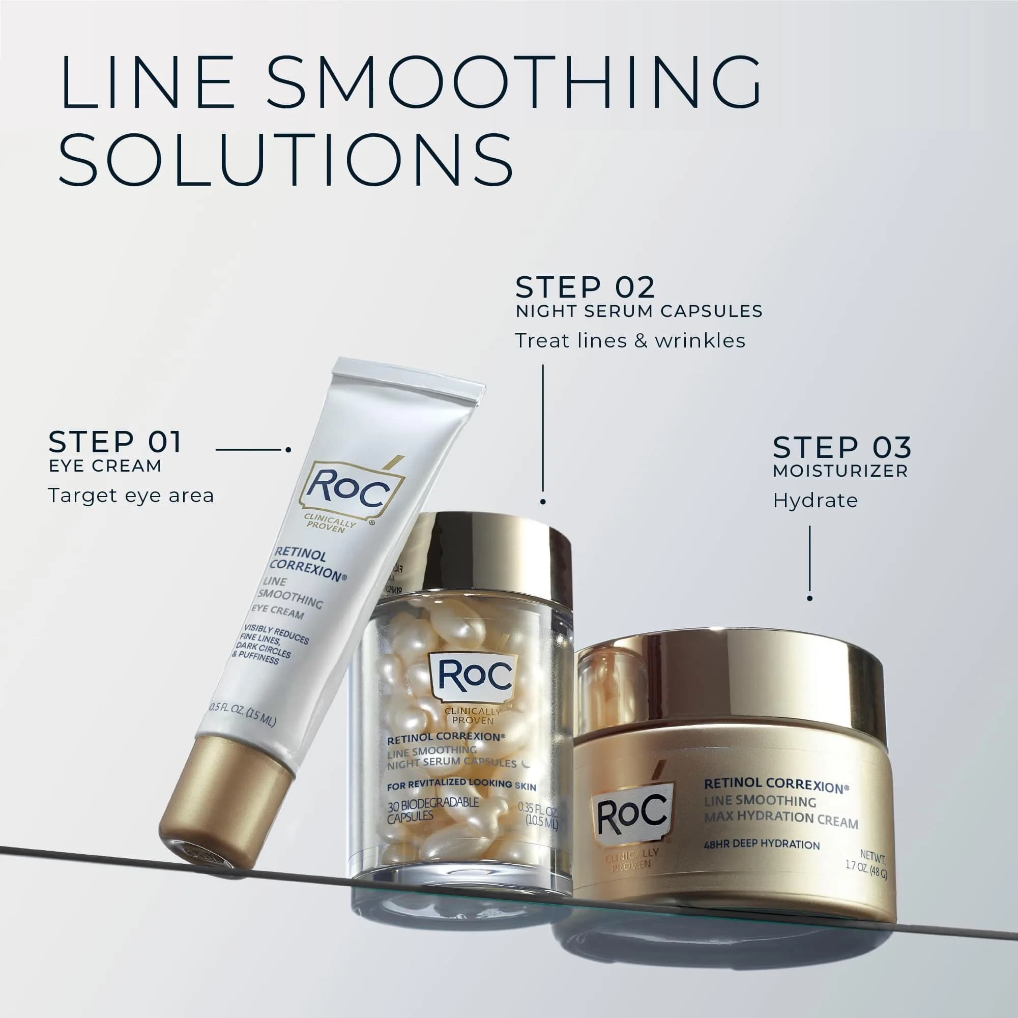 RoC Retinol Correxion Max Daily Hydration Face Moisturizer 50ml (1.7 Fl Oz) | Oil-Free Anti-Aging Cream for Fine Lines - view 9