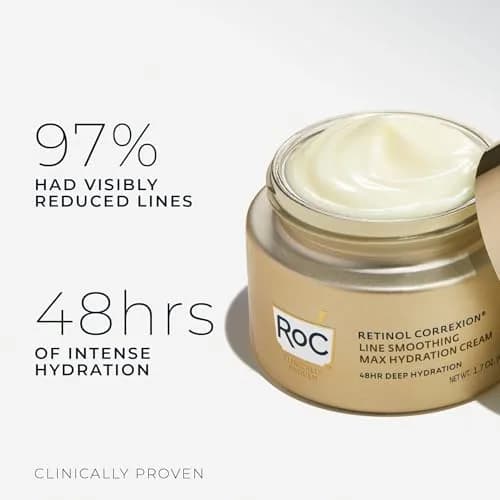 RoC Retinol Correxion Max Daily Hydration Face Moisturizer 50ml (1.7 Fl Oz) | Oil-Free Anti-Aging Cream for Fine Lines thumbnail 3