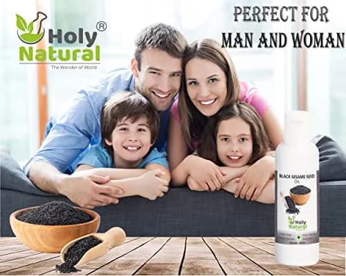 Holy Natural Black Sesame Seed Oil 100ml (3.38 Fl Oz) | Natural Skin Moisturizer thumbnail 8