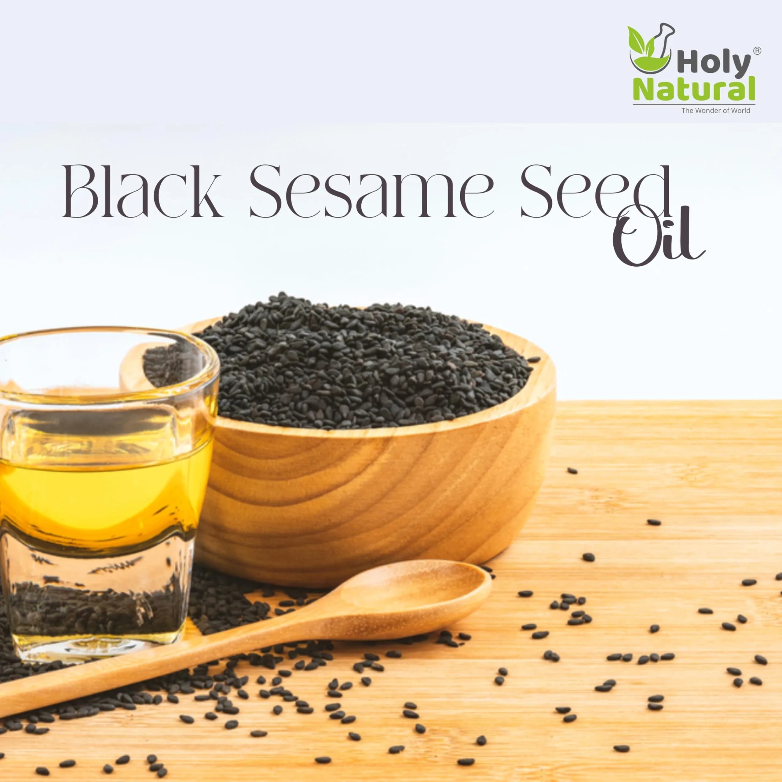 Holy Natural Black Sesame Seed Oil 100ml (3.38 Fl Oz) | Natural Skin Moisturizer - view 3