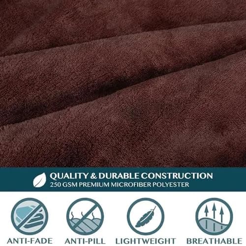 PAVILIA Wearable Blanket with Sleeves & Pocket | Cozy Fleece Snuggle Throw for Adults (70" x 50") thumbnail 8