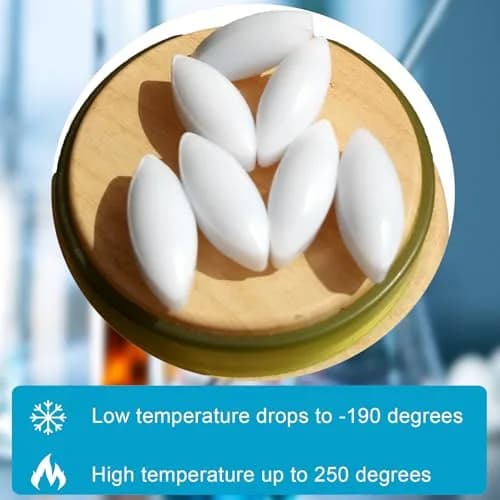 BBTCTY PTFE Magnetic Stirrer Mixer Stir Bars Olive Shape 8mm x 20mm, Pack of 10 | Inert & Non-Toxic Lab Consumables thumbnail 4