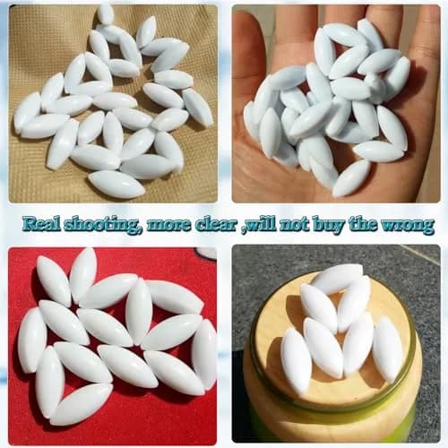 BBTCTY PTFE Magnetic Stirrer Mixer Stir Bars Olive Shape 8mm x 20mm, Pack of 10 | Inert & Non-Toxic Lab Consumables thumbnail 3