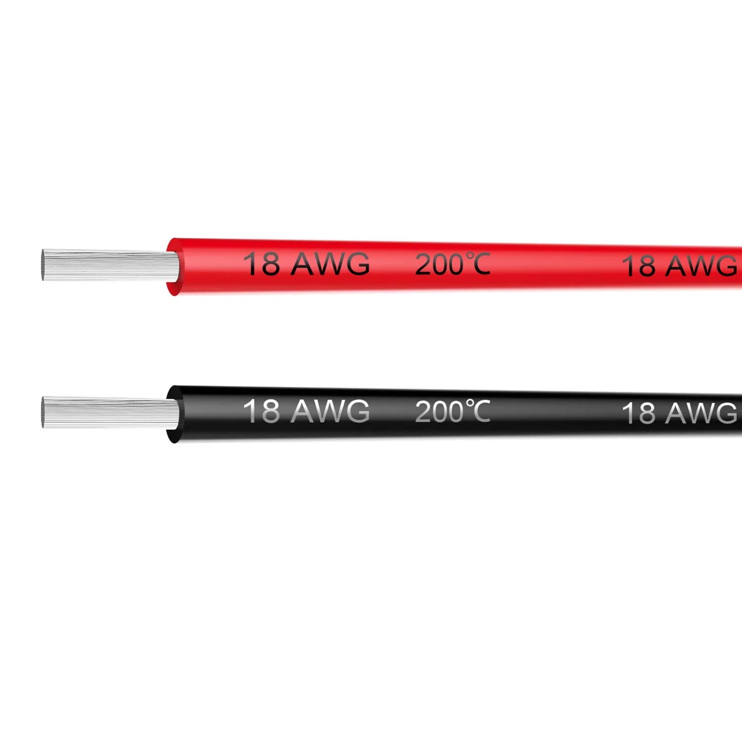 Haerkn 22 AWG Silicone Wire 0.78mm Diameter | 600V Rated, 3A Current, 20ft Total (10ft Black, 10ft Red) — 2 Colors each 10FT / 18AWG