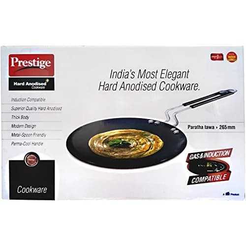 Prestige Non-Stick 265mm Hard Anodized Paratha Tawa | Induction Compatible, Thick Body, Perma Cool Handles thumbnail 1